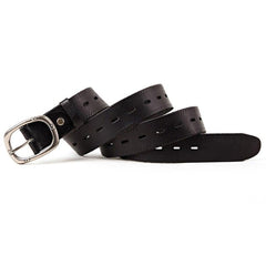 Genuine Leather For Men Natural Cowhide Alloy Pin Buckle Jeans Belt Cowskin Casual Belts Business Belt