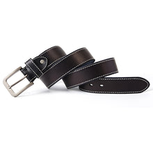 Carica l&#39;immagine nel visualizzatore di Gallery, original leather men&#39;s belt retro casual design jeans belt for men&#39;s brand designer belt high metal pin buckle