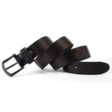 Carica l&#39;immagine nel visualizzatore di Gallery, Men&#39;s Belt Alloy Pin Buckle Genuine Leather Casual Belt For Men&#39;s Soft No Interlaye Belt 616