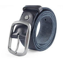 Cargar imagen en el visor de la galería, Leather Alloy Pin buckle Soft Original Belt for Men Genuine Leather Without Interlayer Casual Belt
