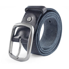 Leather Alloy Pin buckle Soft Original Belt for Men Genuine Leather Without Interlayer Casual Belt