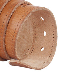 Leather Alloy Pin buckle Soft Original Belt for Men Genuine Leather Without Interlayer Casual Belt