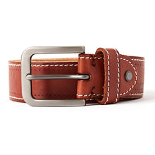 Cargar imagen en el visor de la galería, original leather men&#39;s belt retro casual design jeans belt for men&#39;s brand designer belt high metal pin buckle