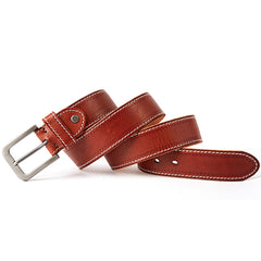 original leather men's belt retro casual design jeans belt for men's brand designer belt high metal pin buckle