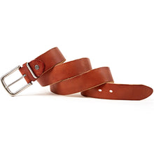 Load image into Gallery viewer, Natural leather men&#39;s belt Soft Genuine Leather Masculine Jeans Belt&#39;s for men