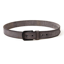 Cargar imagen en el visor de la galería, original leather men&#39;s belt matte metal pin buckle soft tough leather belt for men without interlayer male belt