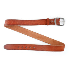 Leather Alloy Pin buckle Soft Original Belt for Men Genuine Leather Without Interlayer Casual Belt