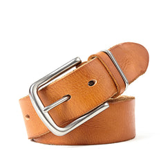 Natural leather men's belt Soft Genuine Leather Masculine Jeans Belt's for men