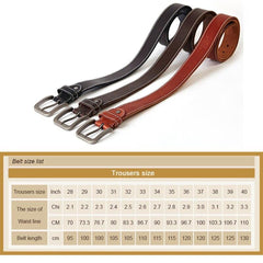 original leather men's belt retro casual design jeans belt for men's brand designer belt high metal pin buckle