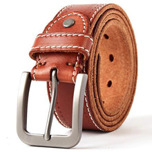 画像をギャラリービューアに読み込む, original leather men&#39;s belt retro casual design jeans belt for men&#39;s brand designer belt high metal pin buckle