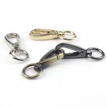 Load image into Gallery viewer, Metal Swivel Eye Snap Hook Trigger Lobster push gate Hook Clasp Clip for Leather Craft Bag Strap Belt Webbing