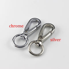 Metal Swivel Eye Snap Hook Trigger Lobster push gate Hook Clasp Clip for Leather Craft Bag Strap Belt Webbing