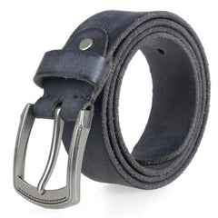 cowhide belt for men's hard metal buckle soft original cowhide mens leather belt unique texture real leather jeans belt