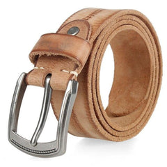 cowhide belt for men's hard metal buckle soft original cowhide mens leather belt unique texture real leather jeans belt