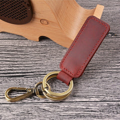 Mini Holder Bag Real Cowhide Genuine Leather Keychain Pocket for Car Key Clip Ring Women Men Handmade Accessories Gift Brand New