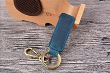画像をギャラリービューアに読み込む, Mini Holder Bag Real Cowhide Genuine Leather Keychain Pocket for Car Key Clip Ring Women Men Handmade Accessories Gift Brand New