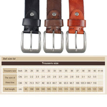 画像をギャラリービューアに読み込む, Men  Layer Leather  Casual Belt Vintage Design Pin Buckle Genuine Leather Belts For Men Original Cowhide