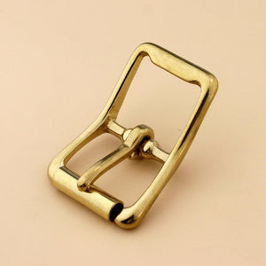 Brass Belt Buckle Tri-glide Single Pin Middle Center Bar Roller Buckle for Leather Craft bag Strap Horse Bridle Halter Harness