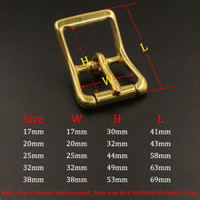Carica l&#39;immagine nel visualizzatore di Gallery, Brass Belt Buckle Tri-glide Single Pin Middle Center Bar Roller Buckle for Leather Craft bag Strap Horse Bridle Halter Harness