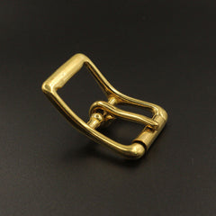 Brass Belt Buckle Tri-glide Single Pin Middle Center Bar Roller Buckle for Leather Craft bag Strap Horse Bridle Halter Harness