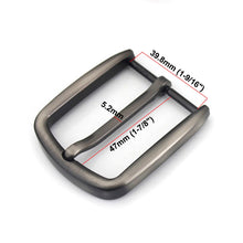 Carica l&#39;immagine nel visualizzatore di Gallery, 1pcs Men Belt Buckle 40mm Metal Pin Buckle Fashion Jeans Waistband Buckles For 37mm-39mm Belt DIY Leather Craft Accessories
