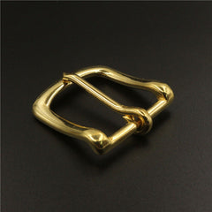 Solid Brass Belt Buckle End Bar Heel bar Buckle Single Pin Belt Half Buckle For Leather Craft Bag Strap Jeans Webbing Dog Collar