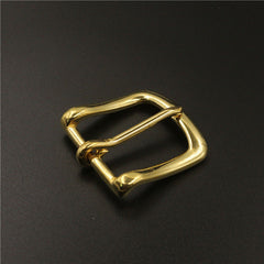 Solid Brass Belt Buckle End Bar Heel bar Buckle Single Pin Belt Half Buckle For Leather Craft Bag Strap Jeans Webbing Dog Collar