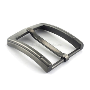 1pcs Metal 4cm Belt Buckle Brushed End Bar Heel bar Single Pin Belt Half Buckle Leather Craft Jeans Webbing fit for 38mm belt