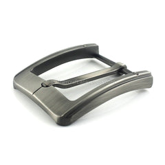 1pcs Metal 4cm Belt Buckle Brushed End Bar Heel bar Single Pin Belt Half Buckle Leather Craft Jeans Webbing fit for 38mm belt