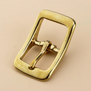 1 x Brass Belt Buckle tri glide single pin Middle Center Bar Belt Buckle for leather craft bag strap horse bridle halter harness
