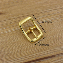 Load image into Gallery viewer, 1 x Brass Belt Buckle tri glide single pin Middle Center Bar Belt Buckle for leather craft bag strap horse bridle halter harness