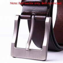 Cargar imagen en el visor de la galería, Metal 4cm Belt Buckle Men&#39;s Casual End Bar Heel bar Single Pin Belt Half Buckle Leather Craft Jeans Webbing fit for 38mm belt