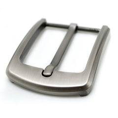 1pcs 40mm Zinc Alloy Men's Casual Belt Buckle End Bar Heel bar Buckle Single Pin Half Buckle for Leather Craft Jeans Webbing