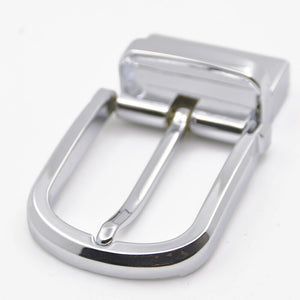 1pcs 35mm Plating Fashion Men Belt Buckle Metal Clip Buckle End Bar Heel Bar Single Pin Half Buckle Leather Craft Belt Strap DIY