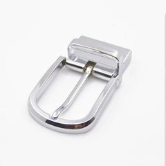 1pcs 35mm Plating Fashion Men Belt Buckle Metal Clip Buckle End Bar Heel Bar Single Pin Half Buckle Leather Craft Belt Strap DIY