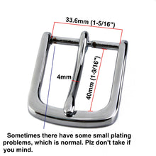 Carica l&#39;immagine nel visualizzatore di Gallery, 1pcs  Men Belt Buckle 35mm Metal Pin Buckle Fashion Jeans Waistband Single Buckles For 31mm-33mm Belt Leather Craft Accessories
