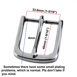 1pcs  Men Belt Buckle 35mm Metal Pin Buckle Fashion Jeans Waistband Single Buckles For 31mm-33mm Belt Leather Craft Accessories