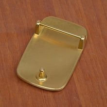 Cargar imagen en el visor de la galería, NEW men&#39;s Belt Buckle brush matte finished DIY Leather Craft solid brass Accessories Blank Rectangle round pin Buckles I.D4cm