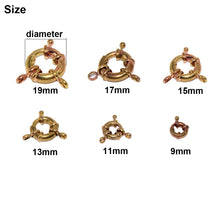 Load image into Gallery viewer, C 2pcs Brass Jewelry O-ring Snap Hook with Double &quot;8&quot; Ring Bracelet Necklace Connector Jewelry Hardware Accessories