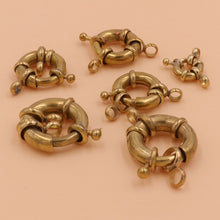 画像をギャラリービューアに読み込む, C 2pcs Brass Jewelry O-ring Snap Hook with Double &quot;8&quot; Ring Bracelet Necklace Connector Jewelry Hardware Accessories