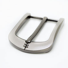 Carica l&#39;immagine nel visualizzatore di Gallery, 40mm Metal Belt Buckle Brushed Men&#39;s End bar Buckle Single Pin Belt Half Buckle Leather Craft Jeans Belt Webbing Accessories