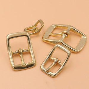 1 x Brass Belt Buckle tri glide single pin Middle Center Bar Belt Buckle for leather craft bag strap horse bridle halter harness