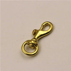 Solid Brass Trigger Swivel Eye Bolt Snap Hook For webbing Leather Craft Bag Strap Belt Hook Clasp Pet Dog Leash Clip