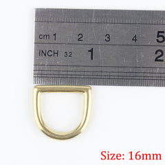 C Solid brass cast rigging D ring saddle pet dog collar strap webbing harness Dee ring Leather craft bag luggage hardware acce