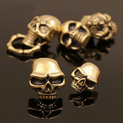 B 5 Pcs  Gothic Brass Skull Conchos Studs Screw Back Punk Rivets for Leather Craft Bag Wallet Garment Decor