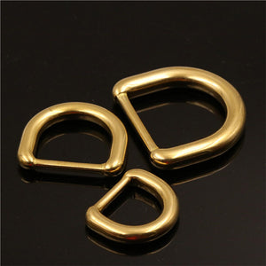1 x Solid Brass Molded D ring Buckle for Leather Craft Bag Purse Strap Belt Webbing Dog Collar 15/20/25mm