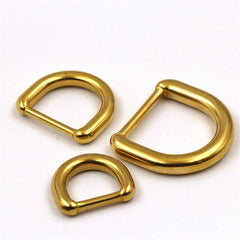 1 x Solid Brass Molded D ring Buckle for Leather Craft Bag Purse Strap Belt Webbing Dog Collar 15/20/25mm