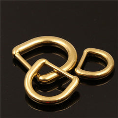 1 x Solid Brass Molded D ring Buckle for Leather Craft Bag Purse Strap Belt Webbing Dog Collar 15/20/25mm