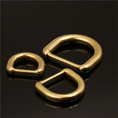 1 x Solid Brass Molded D ring Buckle for Leather Craft Bag Purse Strap Belt Webbing Dog Collar 15/20/25mm