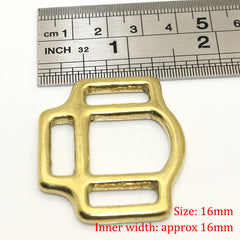 C 1 x Solid Brass Horse Halter Square 3-Sided Halter Bridle Buckles Equestrian equipment Leather Craft DIY Hardware Accessory